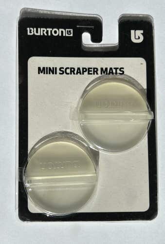 BURTON Mini Scraper Mats Snowboard Stomp Pad - Clear  2 -2" disks