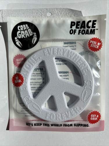 Crab Grab Peace Of Foam Snowboard Stomp Pad - White Brand New