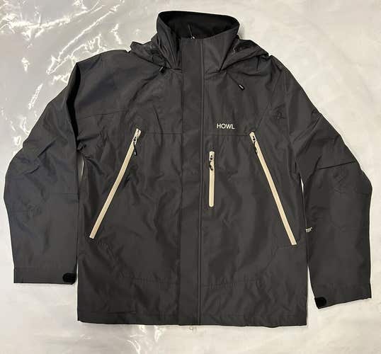Howl Men's Shell Jacket Black 2024 NWT Snowboard Outerwear Med & Large