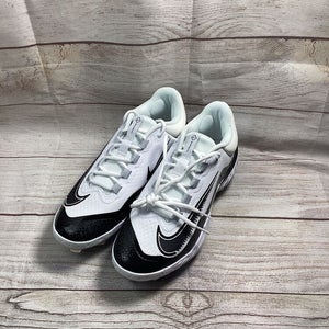 Nike Alpha Huarache Elite 4 Low White Baseball Cleats FD2745-101 Mens Size 8.5