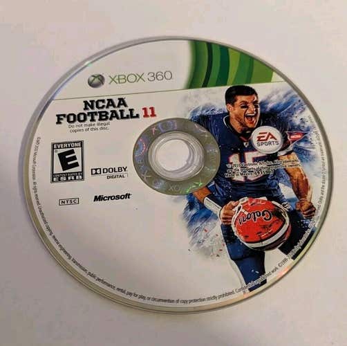 NCAA Football 11 Xbox 360 Disc Only - College Video Game Tim Tebow Florida