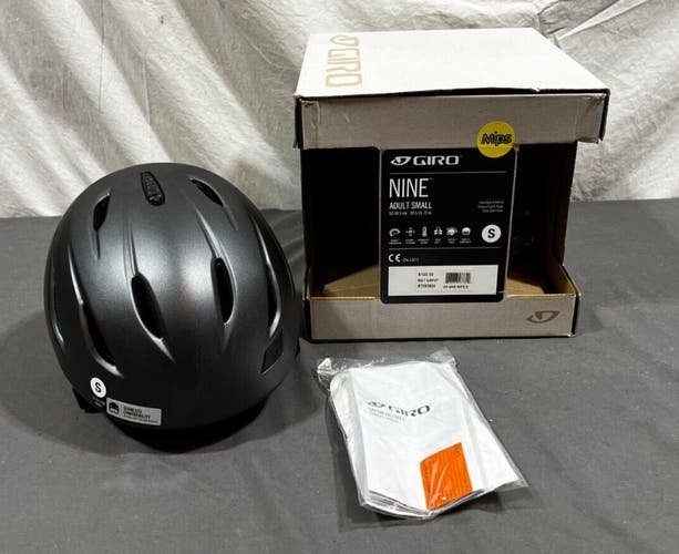 Giro Nine Matte Graphite Ski/Snowboard Helmet Small 52-55.5 NEW Fast Shipping