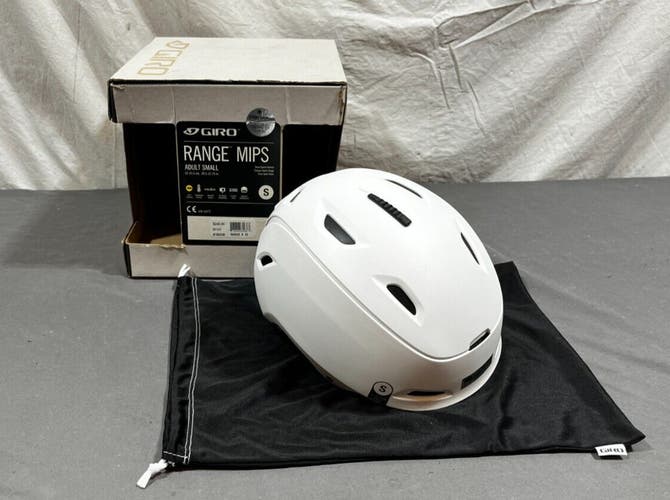 Giro Range MIPS High-End Ski/Snowboard Helmet Matte White Small 52-55.5 NEW