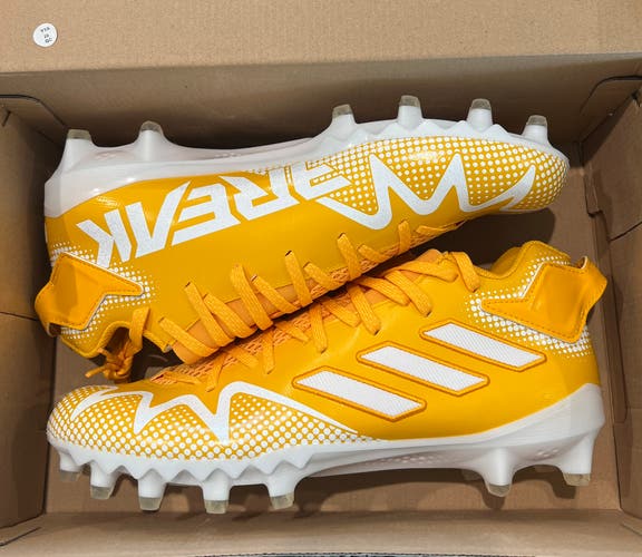 Size 11 Adidas Freak 22 Team Football Cleats GW3424 Gold / White NWB