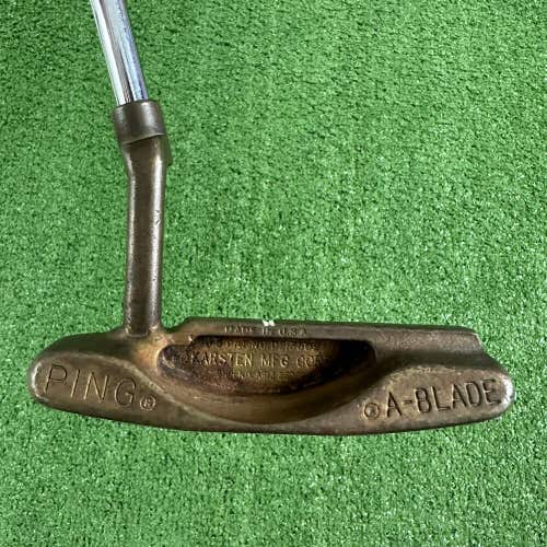 READ Vintage Ping Karsten A-Blade Manganese Bronze Putter 35” Right Handed