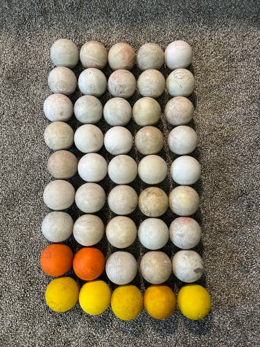 45 Used Lacrosse balls