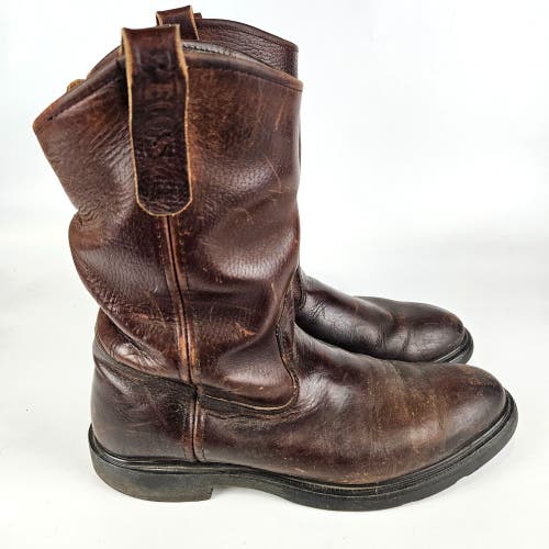 Red Wing Pecos 1132 Supersole Men's 11-inch Soft Toe Pull-On Boots Size US 10 B