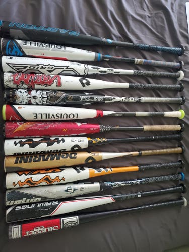 Used BBCOR Baseball Bats 34in 31oz and 1 older