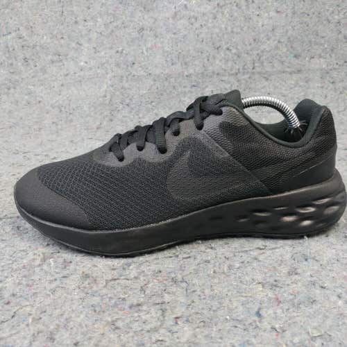 Nike Revolution 6 Boys 5.5Y Shoes Low Top Trainers Black Sneakers DD1096-001