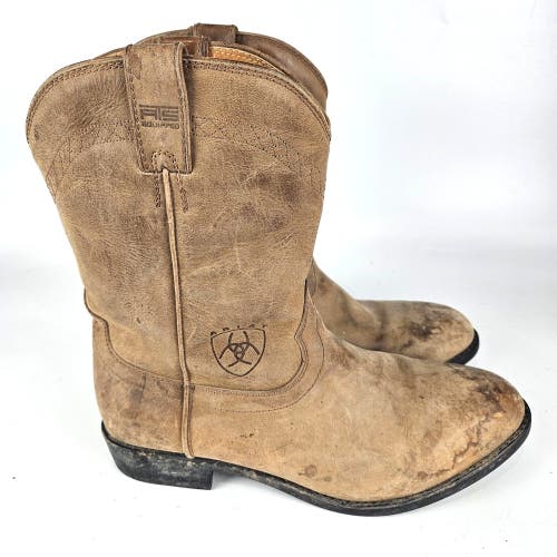 Ariat Sierra H20 Mens Size 11.5 M Soft Toe Waterproof Work Boots Brown Western
