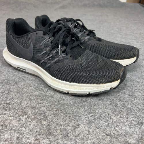 Nike Womens Shoes 9 Black White Running Trainer Sneaker Run Swift Athletic Low