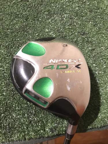 Nickent 4DX 3 Fairway Wood Regular SR3 UST Graphite Shaft