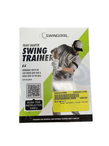 Used Swingrail Swing Trainer Baseball And Softball Training Aids