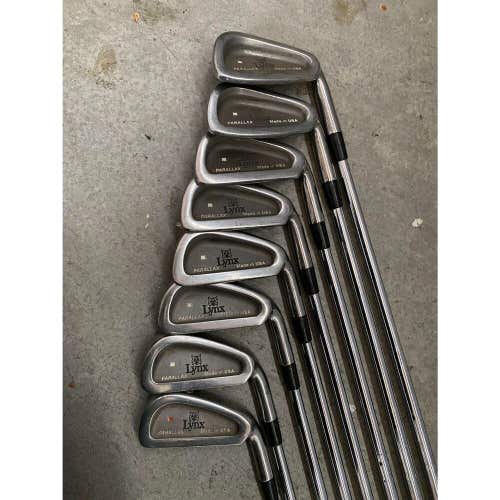 Lynx Paralax Golf Club Iron Set 2-9 Irons Stiff Flex