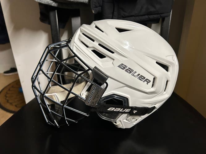 Used Small Bauer Re-Akt 150 Helmet and profile 2 cage