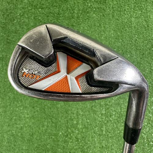 Callaway X24 Hot Golf Iron Pitching Wedge PW Steel Shaft RH Uniflex 35.25”