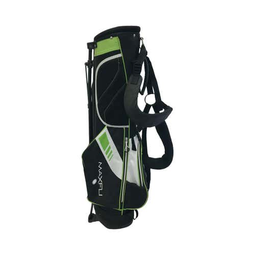 Used Maxfli Green Black Junior Stand Bag Golf Junior Bags