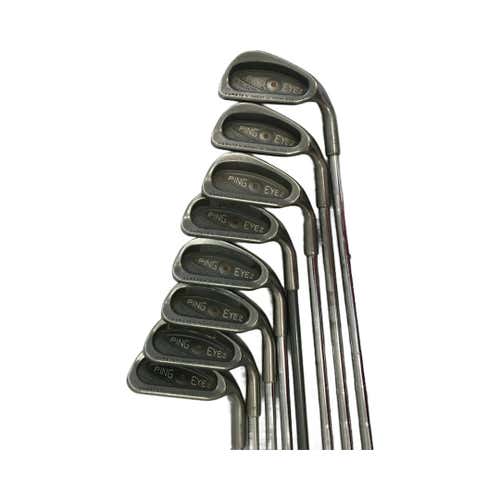 Used Ping Eye 2 3i-pw Stiff Flex Steel Shaft Iron Sets