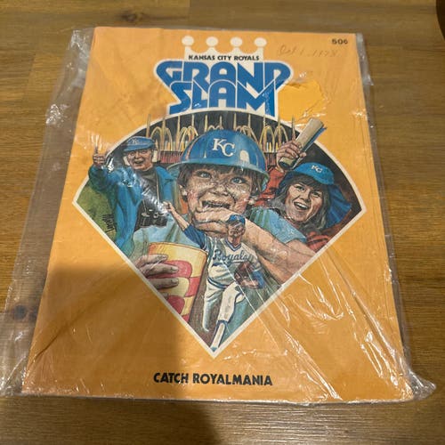 Game program Kansas City Royals 1978