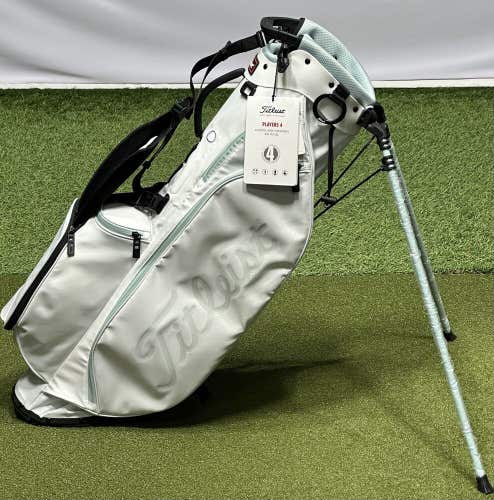 Titleist Players 4 Stand Carry Golf Bag TB23SX4-144 White/Sea Breeze NEW #94593