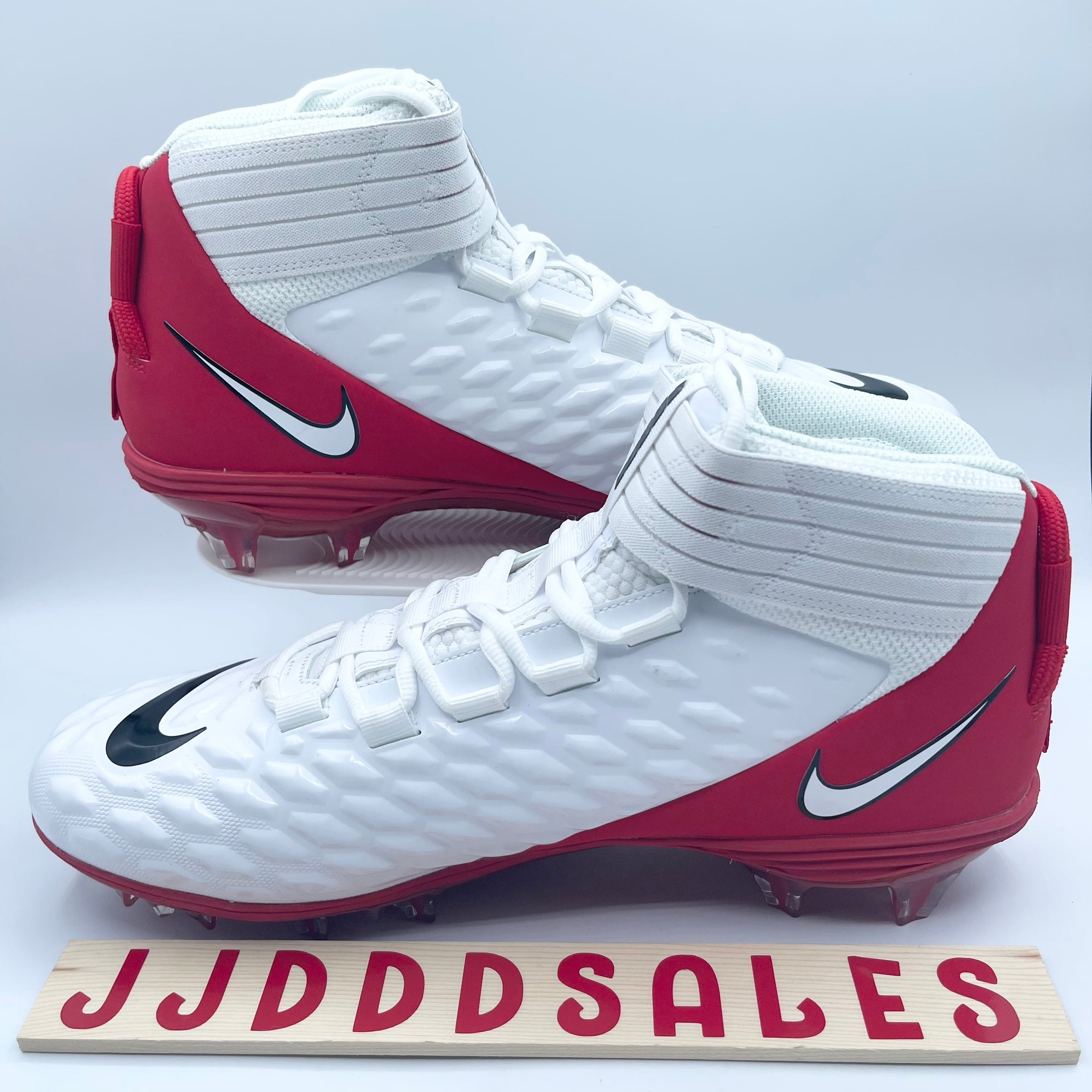 Nike Force Savage Pro 2 Football Cleats White Red BV3969-103 Men\'s Size 14.5 Nike Force Savage Pro Football Cleats Men main image 3