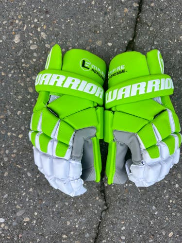 Used Goalie Warrior Lacrosse Gloves 12"