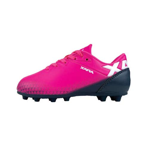 Xara Youth Unisex Matrix 9520 FG Size 10 Pink Navy Soccer Cleats NIB