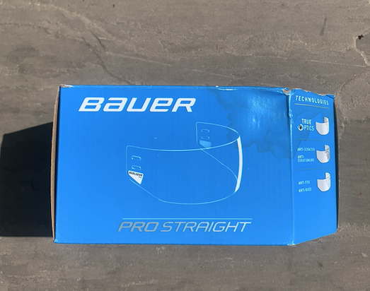 New Bauer Pro Straight Visor Clear Visor