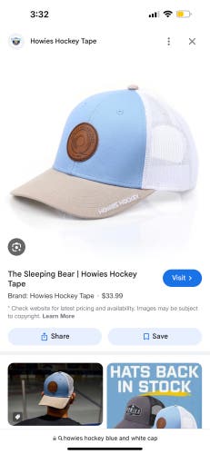 Howies hockey baseball cap