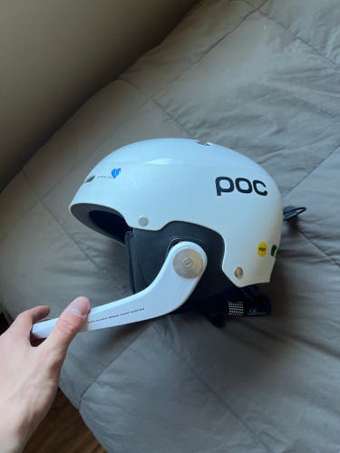 Used Medium/Large Unisex POC Artic SL Spin Helmet FIS Legal