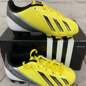 Adidas G65429 F5 TRX FG J Youth Soccer Cleats Vivid Yellow Black Green US 10.5K