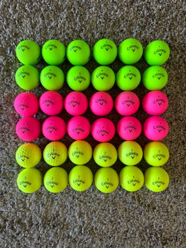 Callaway Supersoft Colored Golf Balls