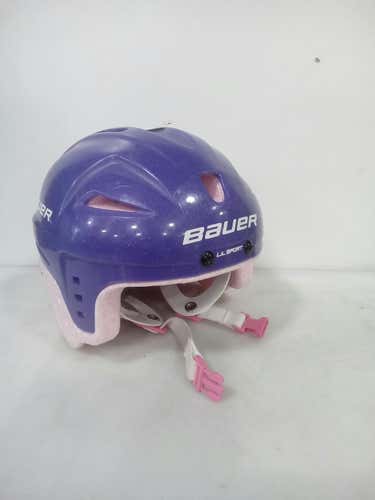 Used Bauer Lil Sport Purp Xs Hockey Helmets