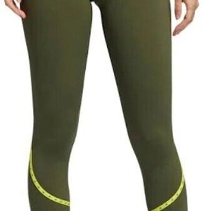Adidas Believe This Aeroready High-Rise Legging Women's S Green Yellow 7/8 Tight