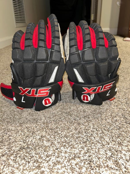Used STX Large Surgeon Lacrosse Gloves