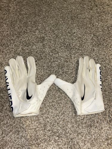 White Adult Nike Vapor Jet Gloves