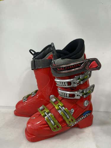 Used Salomon Falcon 100 225 Mp - J04.5 - W5.5 Boys' Downhill Ski Boots