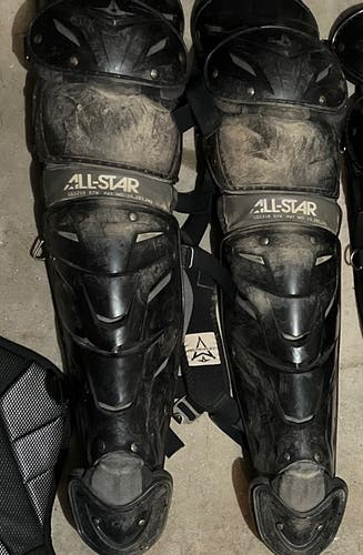 Used All Star System 7 Axis Catcher's Leg Guard
