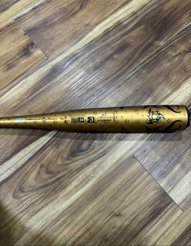 DeMarini Voodoo One (-3) 30in: 27oz Baseball Bat - Gold