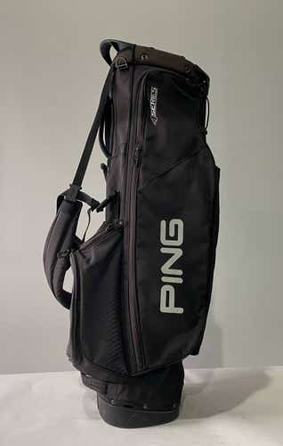 Ping 4 Series Stand Bag Black 4-Way Divide Dual Strap Golf Bag