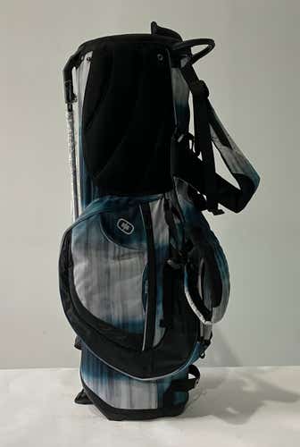 Ogio Diva Luxe Stand Bag Black Blue White 8-Way Divide Dual Strap Golf Bag
