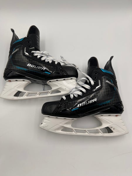 Lightly Used Custom Blue Senior Bauer Regular Width Pro Stock 9.5 ...