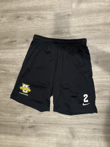Marquette Lax Black Used Men's Nike Shorts