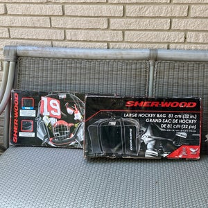 2 Sherwood hockey bags