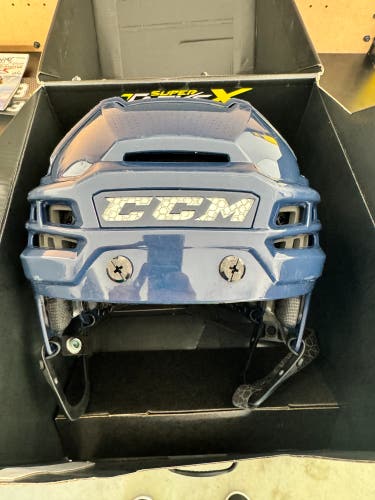 Used Blue Large CCM Super Tacks X Helmet