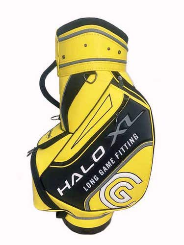 Cleveland Halo XL Staff Bag (9.5",6-way top, Yellow/Black) NEW