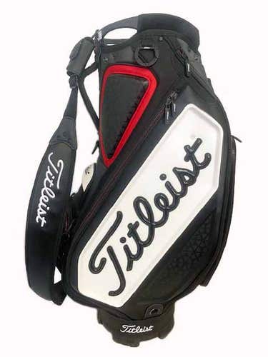 Titleist Staff Bag (Black/White/Red, 6-way) Presidents Cup Quail Hollow NSW
