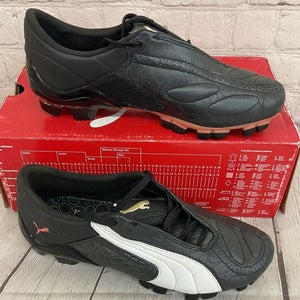 Puma 101239 02 V Konstrukt II GCi FG Womens Soccer Cleats Black White Coral US 6