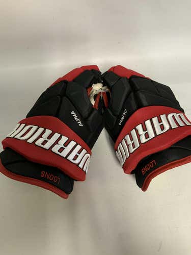 Used Warrior Alpha Pro Loons 13" Hockey Gloves