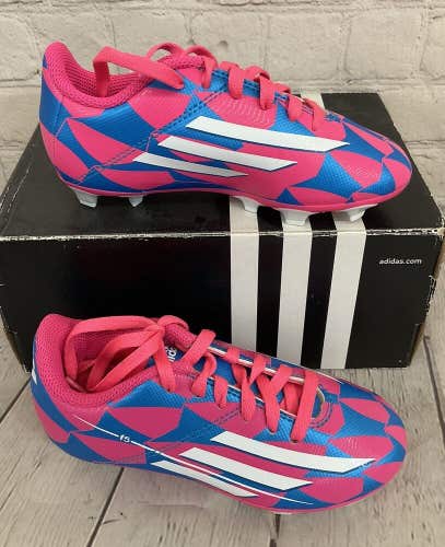 Adidas F5 FG J Youth Soccer Cleats Solar Pink White Solar Blue US Size 10.5K